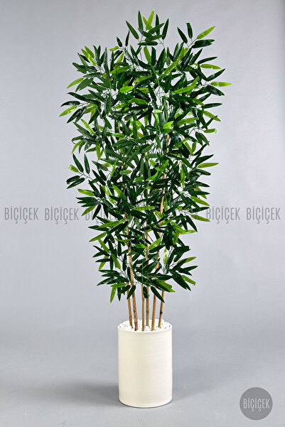 BİÇİÇEK Yapay Bambu Ağacı 6 dallı 150 cm yoğun yapraklı