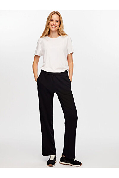 Faik Sönmez Fleto Cep Detaylı Wide Leg Fit Eşofman Alt W26ESA009