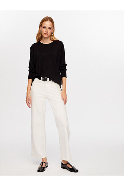 Faik Sönmez Bisiklet Yaka Basic Triko Bluz W26TRB021