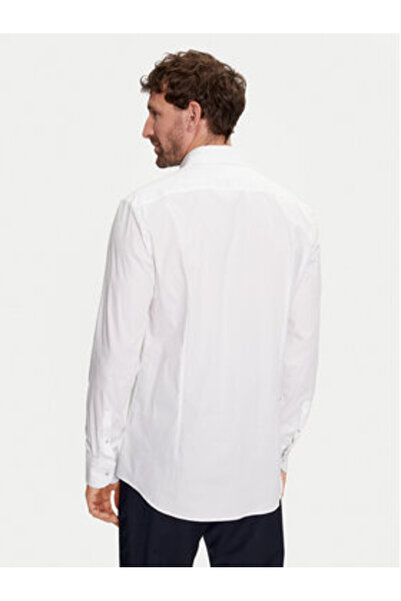 BOSS Ανδρικό Πουκάμισο 50512652 Λευκό