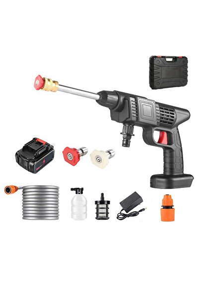 Store 48V Şarjlı Çift Bataryalı Taşınabilir Basınçlı Oto Yıkama Bahçe Sulama Tabancası