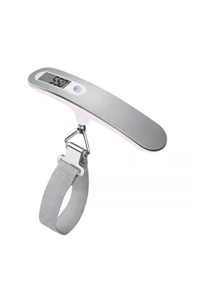 OEM Digital luggage scale, 17 x 8.3 x 4.4 cm, capacity 50 kg, silver