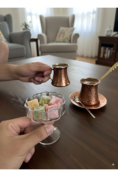 Lacasadekor Kahve Yanı Sunumluk Kibar 6 lı Lokumluk Şekerlik Kahvaltılık Kase