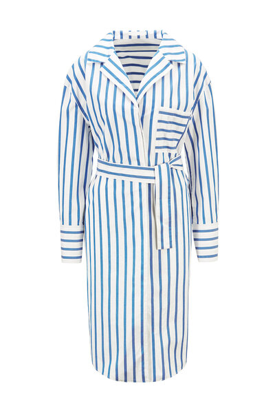 BOSS Γυναικείο Φόρεμα-Πουκάμισο 50447726 Μπλε