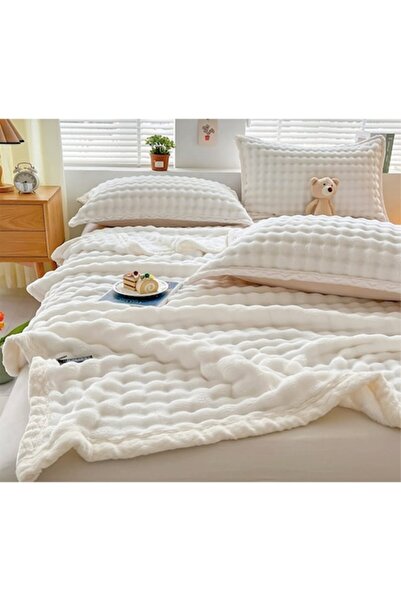 OEM Set Blanket , Cocolino with fleece, 200 x 230 cm and 2 pillowcases 52 x 78 cm, made of plush