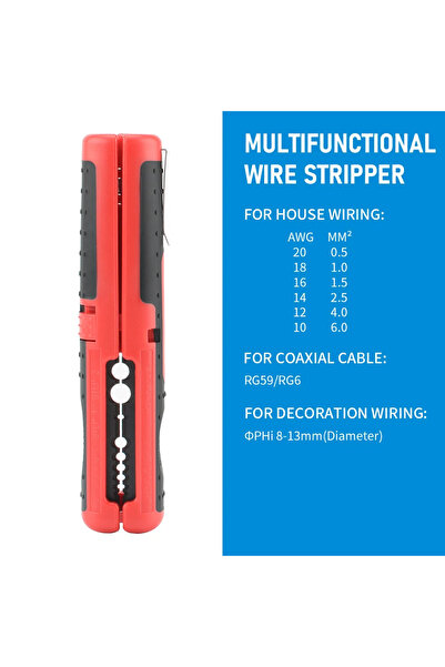 Choice1 RED and BLACK RG59/RG6 Multifunctional Portable Pen Coaxial cable str...