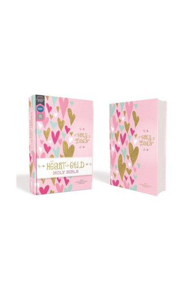 Zondervan Niv, Heart of Gold Holy Bible, Hardcover, Red Letter Edition, Comfo...