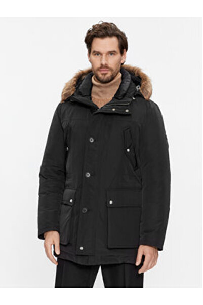 BOSS Ανδρικό Μπουφάν με Πούπουλα 50499371 Μαύρο