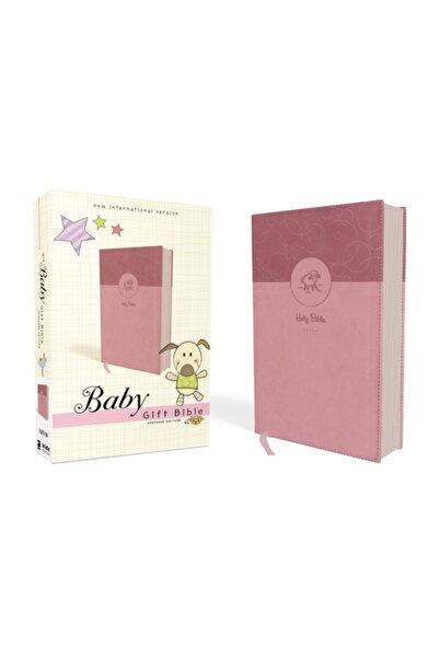 Zondervan NIV Baby Gift Bible, Holy Bible, Leathersoft, Pink, Red Letter Edit...