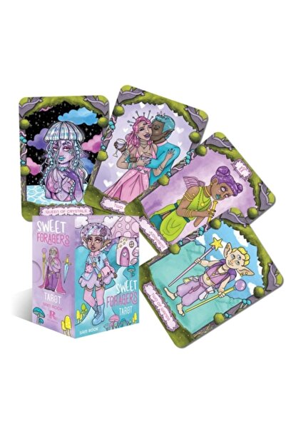 Rockpool Pub Sweet Forager's Tarot: Travel with the Fool Through the Enchanted Forest (78 Gilded Cards and 128-Pa