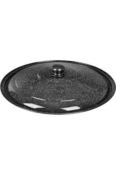 SGTT Capac emailat pentru cazan de 12 l, diametru 39 cm, culoare negru/gri