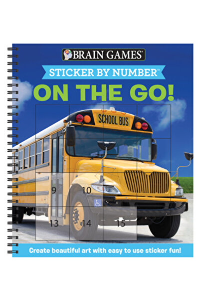 Pubn Intl Brain Games - Sticker by Number: On the Go (Square Stickers): Create Beautiful Art with Easy to Use
