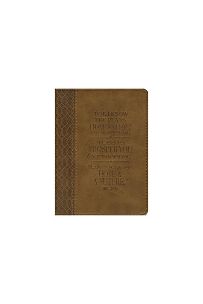 Black World Pr For Know the Plans I Have for You Lux-Leather Journal: Brown