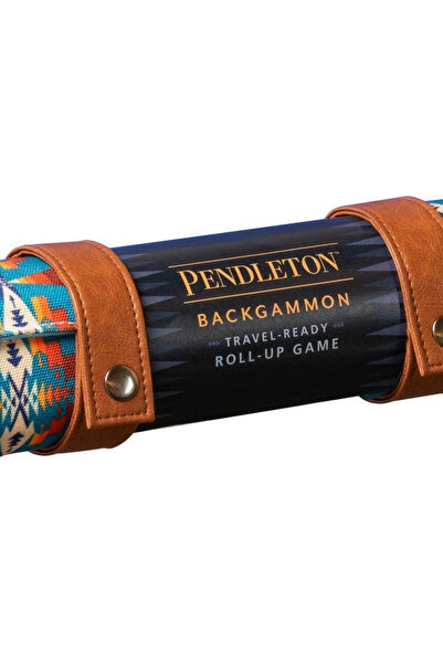 Chronicle Books Pendleton Backgammon: Travel-Ready Roll-Up Game