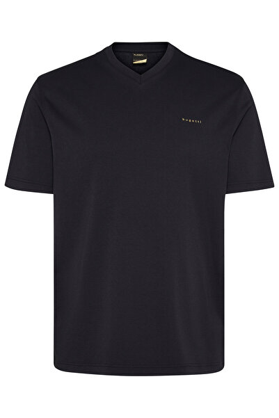 BUGATTI Ανδρικό T-Shirt 8450 35190 Μπλε Σκούρο Μπλε