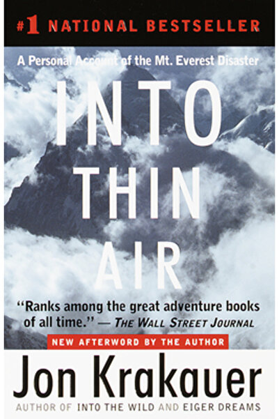 Anchor Books Into Thin Air: A Personal Account of the Mount Everest Disaster