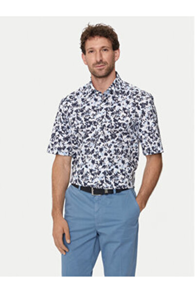 BOSS Ανδρικό Πουκάμισο 50512841 Μπλε