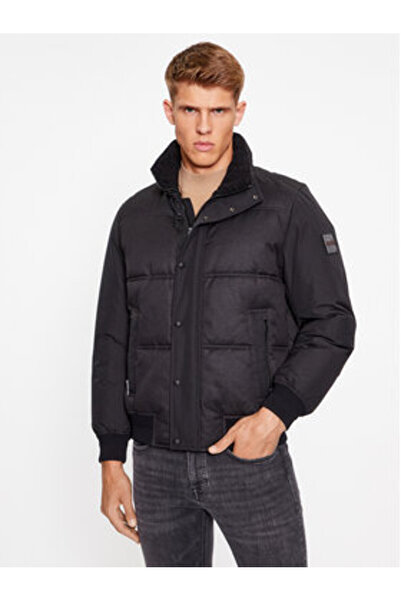 BOSS Ανδρικό Χειμερινό Μπουφάν 50504445 Μαύρο
