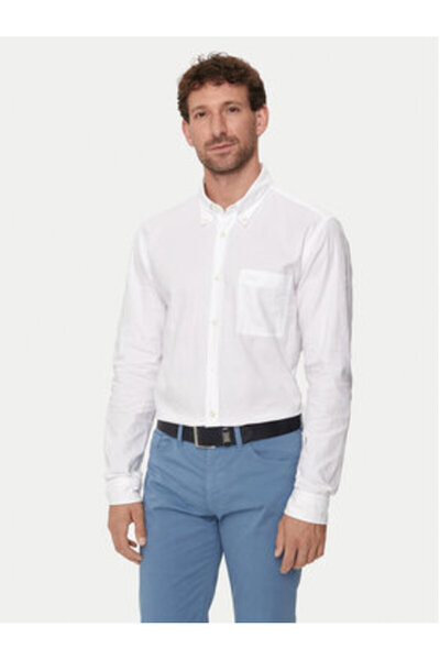 BOSS Ανδρικό Πουκάμισο 50515142 Λευκό