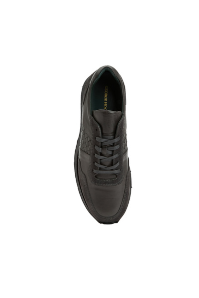 George Hogg Antrasit Erkek Deri Sneaker