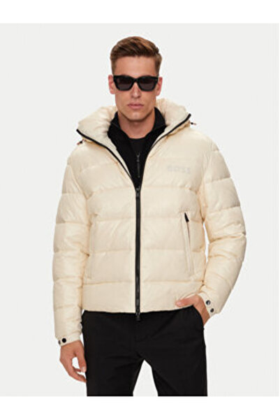 BOSS Ανδρικό Χειμερινό Μπουφάν 50520200 Εκρού