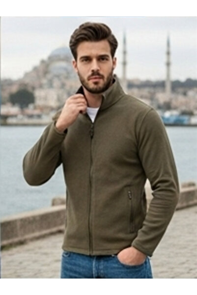 Colournights Erkek polar tam fermuar anti-pilling kışlık mont/üst