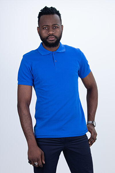 Das Uniform Men's Slim Fit Tight-Fitting Breathable Fabric Polo Neck T-Shirt Saks