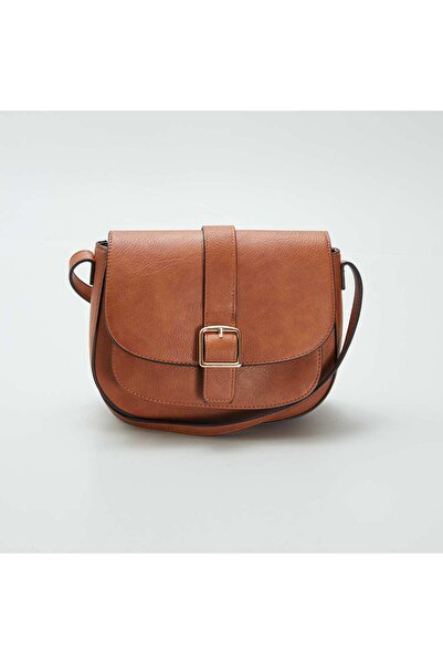 KIABI Shoulder bag with long strap BROWN