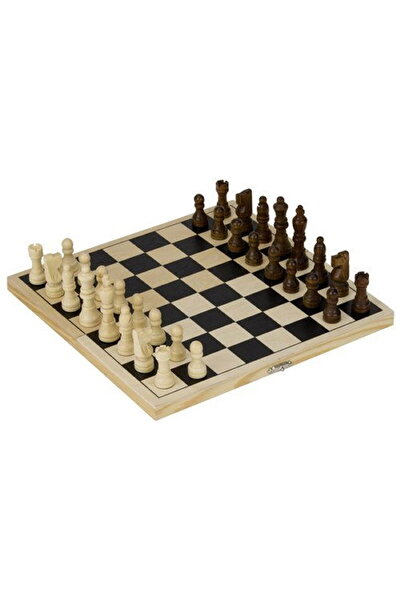 Goki Joc de șah pentru copii și adulți, 7+, cutie de lemn,