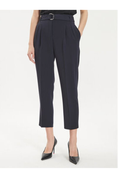 BOSS Γυναικείο Παντελόνι από Υφασμάτινο 50490037 Μπλε Σκούρο Μπλε