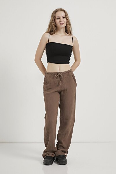 Arma Life Women's Thin Strap Covered Basic Black Crop Bustier