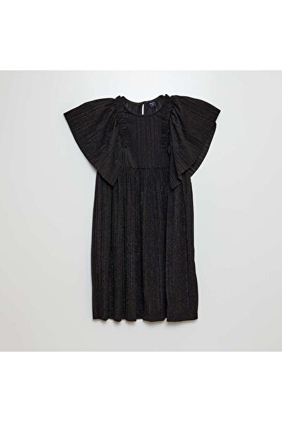 KIABI Glittery pleated dress black