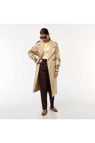 KIABI Lightweight Mid-Length Trench Coat BEIGE