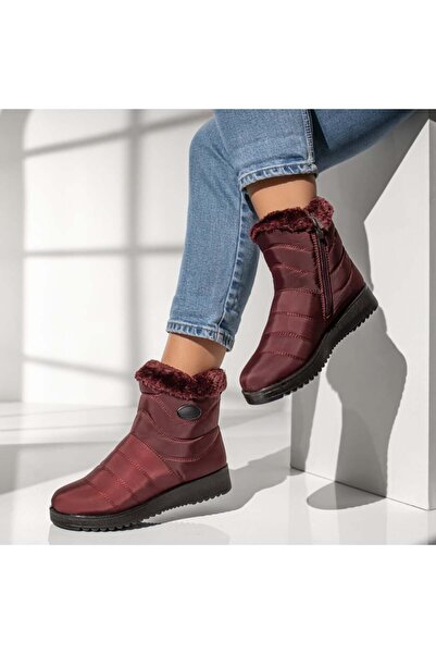 BMoD Ghete roșii pentru femei cu fermoar MOD12245