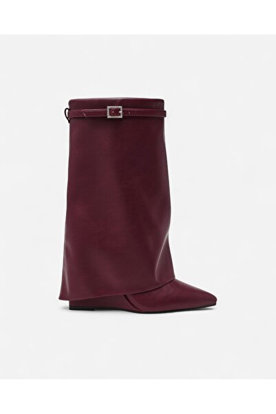 Steve Madden SHOCKER DK CHERRY LACQ Kadın Bordo Çizme SHOCKER-CHERRY
