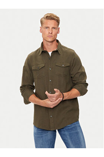 Brave Soul Ανδρικό Πουκάμισο MSH-230CONANB Χακί