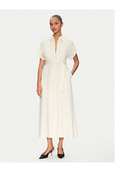 Lola Casademunt By Maite Γυναικείο Φόρεμα-Πουκάμισο MS2516004 Εκρού