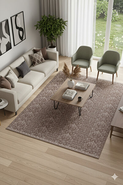 WOOF HOME Μοντέρνο βαμβακερό κάλυμμα χαλιού Savan 4m2 Υφαντό 160x240 Χωρίς ελαστικό