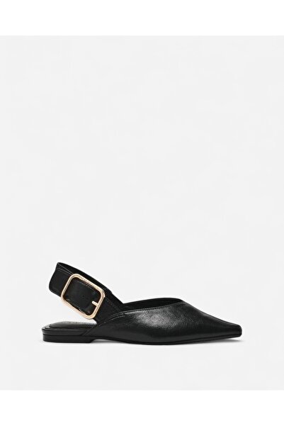 Steve Madden SIANNA BLACK LEAT Kadın Siyah Babet SIANNA