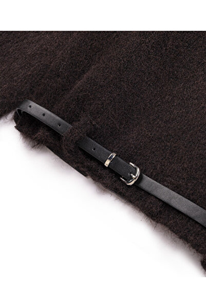 Twist Suni̇ Deri̇ Kemerli̇ Kazak