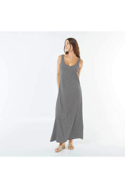 KIABI Long strappy dress BLACK