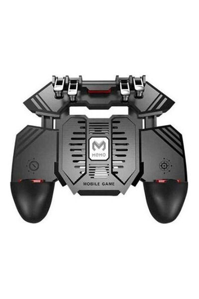 HALAMODO 1200mAh AK-77 Six Fingers 4 Keys PUBG Game Controller With Fan Wireless