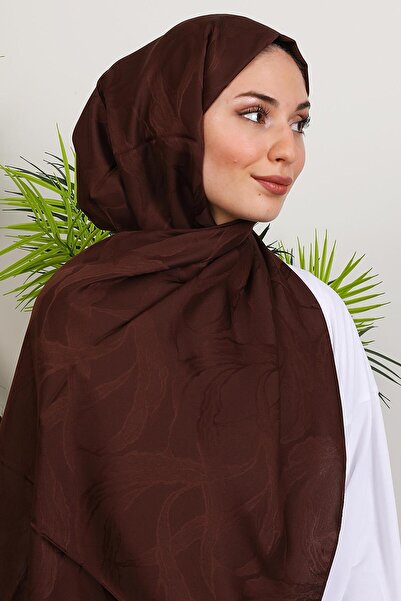 GİYZAMİLA Dina Jakar Shawl Bitter Brown