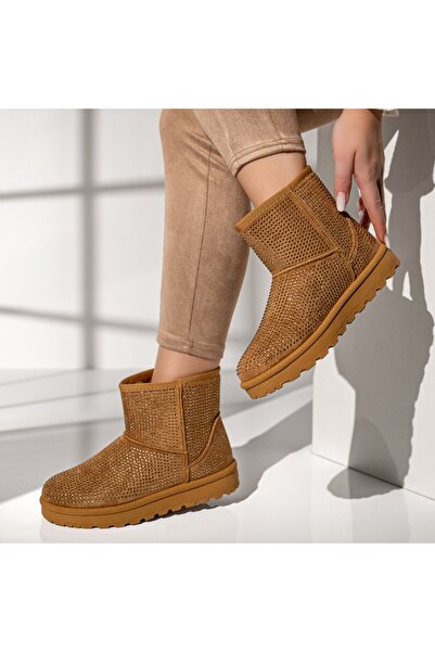 Modlet.ro Γυναικείες καφέ μπότες τύπου UG MOD12550