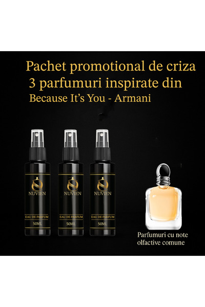 Nuvien Set of 3 Perfumes 50ml – Inspired by Because It's You A.