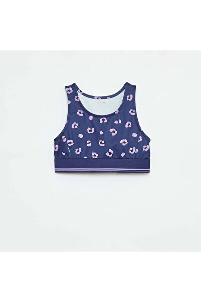 KIABI Stretch fabric sports bra BLUE