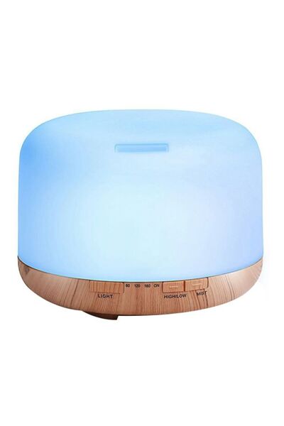 HALAMODO مرطب ضباب مع مؤقت 500 مل أزرق/بيج