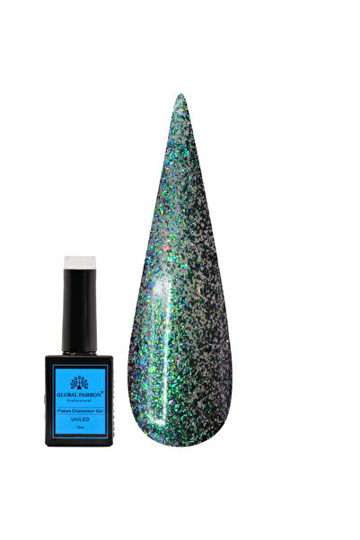 global fashion طلاء أظافر جل فليكس تشاميليون ١٥ مل - جل قابل للغسل بالأشعة فو...