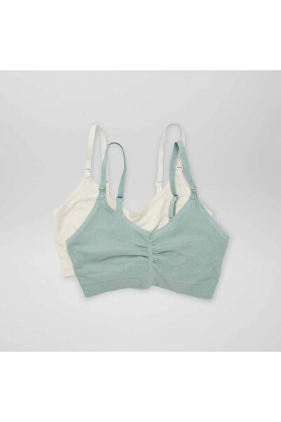 KIABI Pack of 2 nursing bras GREEN