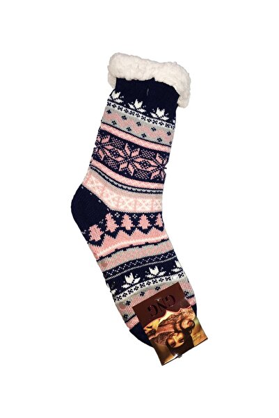 Inkastyl Non-slip socks Teddy fleece traditional motifs